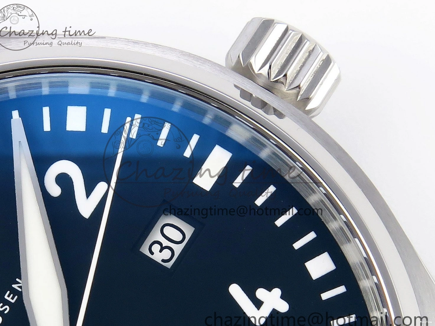 MIROTIME 0329 Pilot Mark XX IW328201 ZF 1:1 Best Edition Black Dial on Black Leather Strap A Affordable 7028